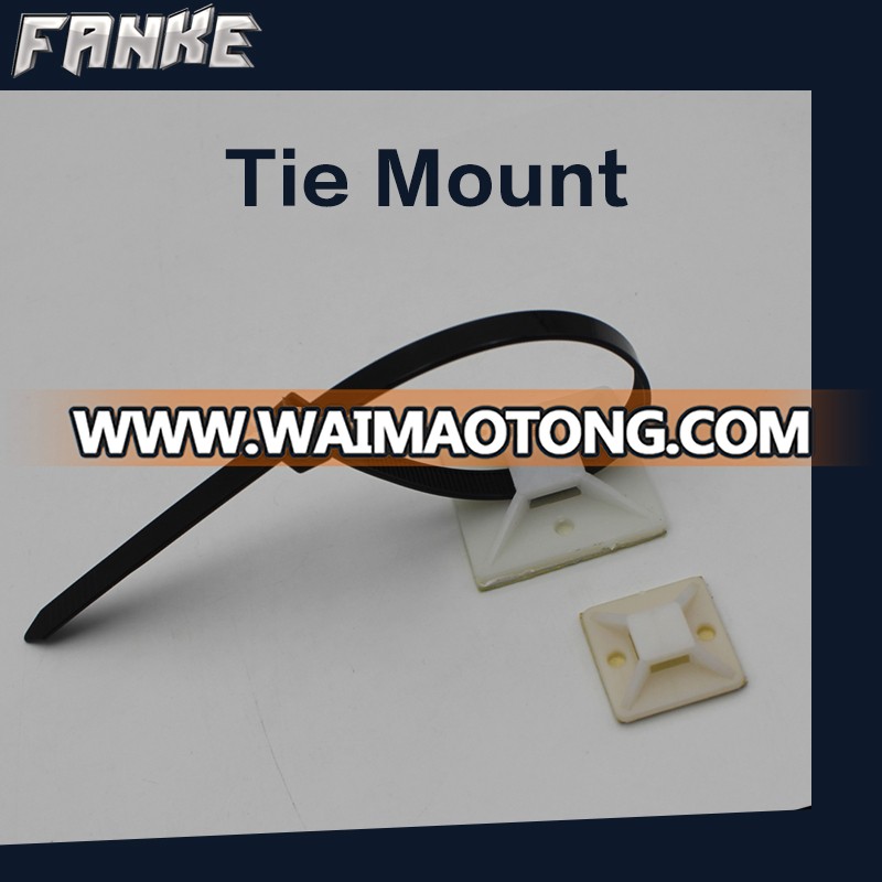 25*25mm Plastic type Cable Tie Holder Mount